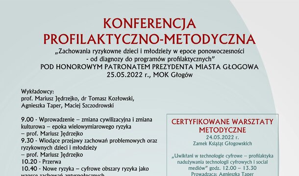 Konferencja „Zachowania ryzykowne dzieci i młodzieży w epoce ponowoczesności – od diagnozy do programów profilaktycznych”