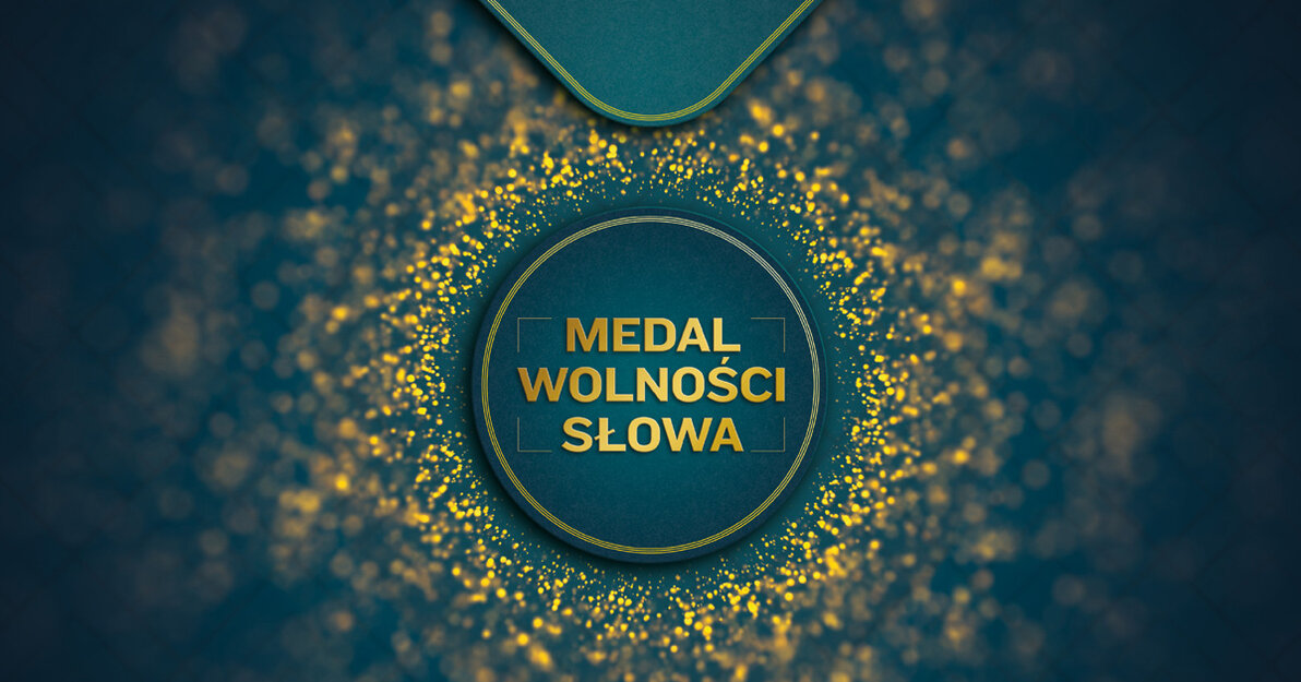 Medal Wolności Słowa, mat  Fundacja Grand Press