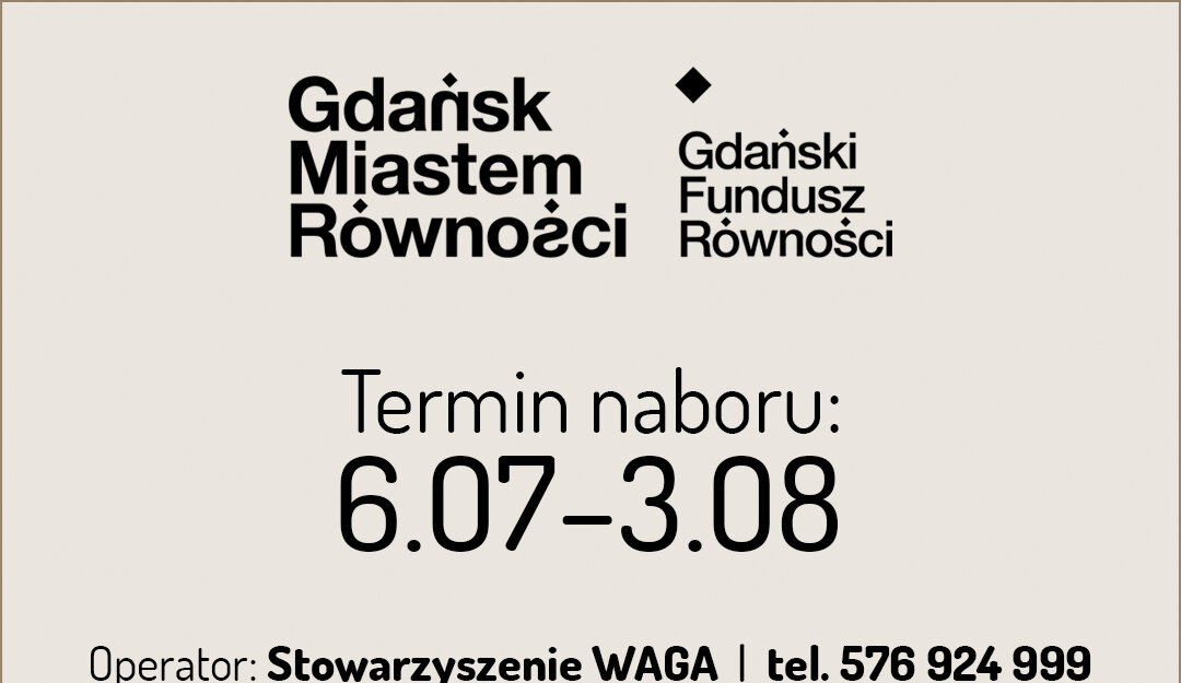 Rozpoczął się II nabór do Gdańskiego Funduszu Równości 2022