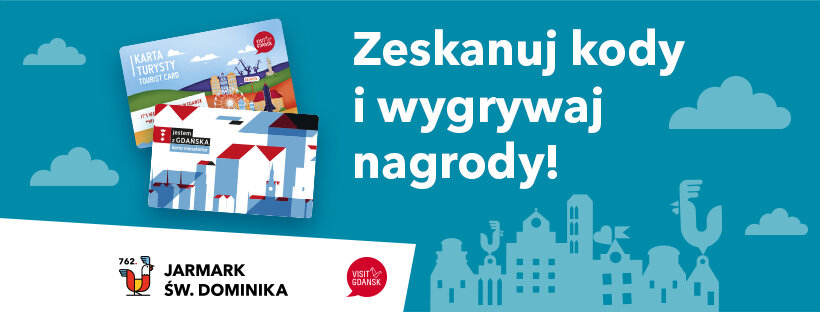materiał graficzny dotyczący konkursu Gdańskiej Karty Mieszkańca i Karty Turysty 