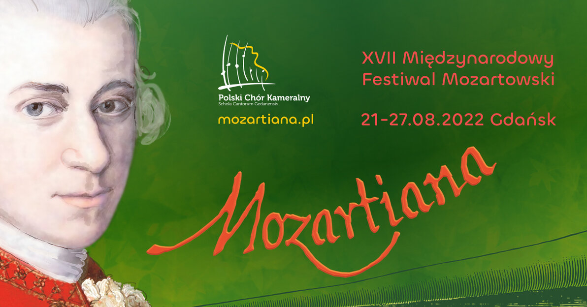 Grafika promująca Festiwal Mozartiana