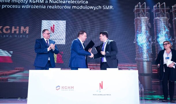 KGHM Polska Miedź SA i SN Nuclearelectrica SA podpisały memorandum o współpracy przy rozwoju SMR