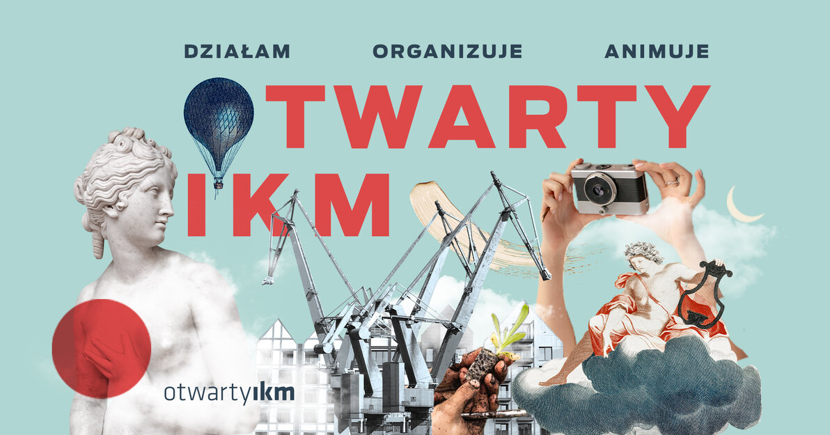 Otwart IKM, grafika promocyjna, mat  Instytut Kultury Miejskiej