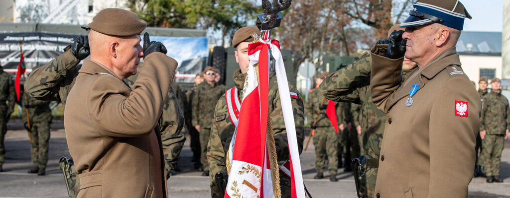 Przekazanie obowiązków dowódcy 1 Podlaskiej Brygady OT