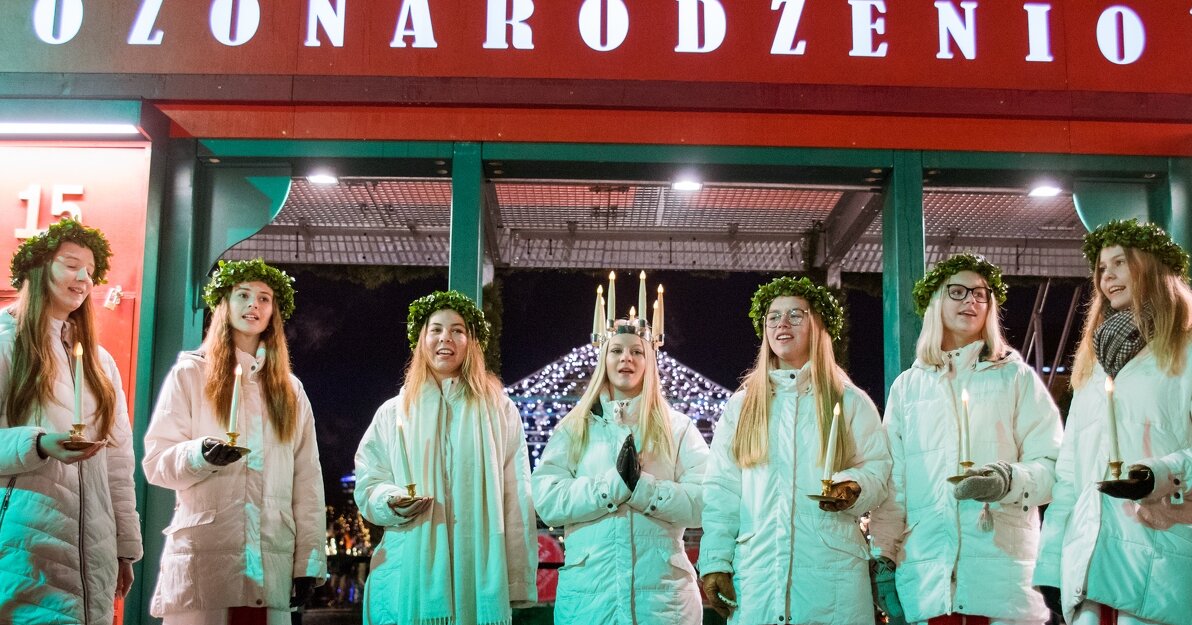 Orszak św  Łucji w Gdańsku 2019 rok, fot  Dominik Paszliński