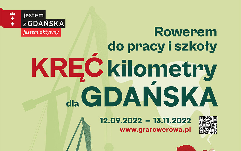 PLAKAT Kręć kilometry dla Gdańska 2022