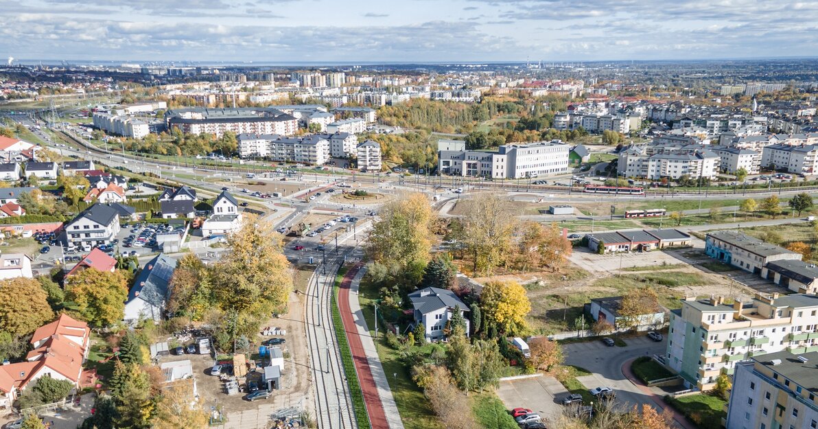 Skrzyżowanie al. Havla z Nową Warszawską fot. Piotr Wittman gdansk.pl