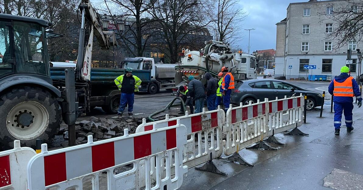 awarii sieci wodociągowej. Mat. pras.