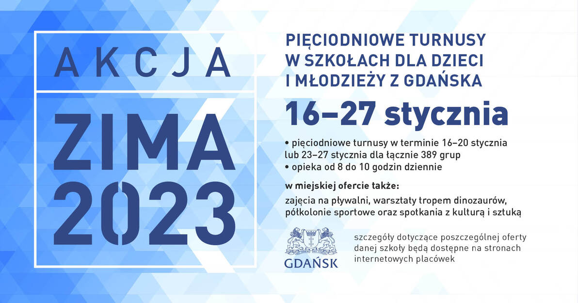 Akcja Zima 2023 grafika pozioma