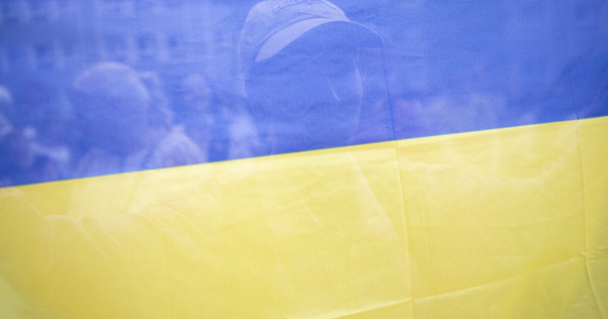 Flaga Ukrainy, fot  Piotr Wittman