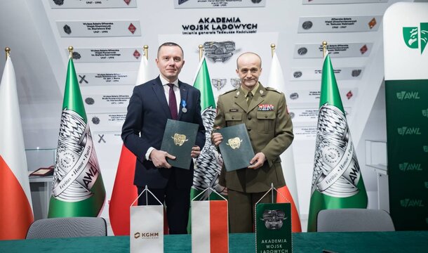 KGHM signed a letter of intent with the Military University of Land Forces in Wrocław