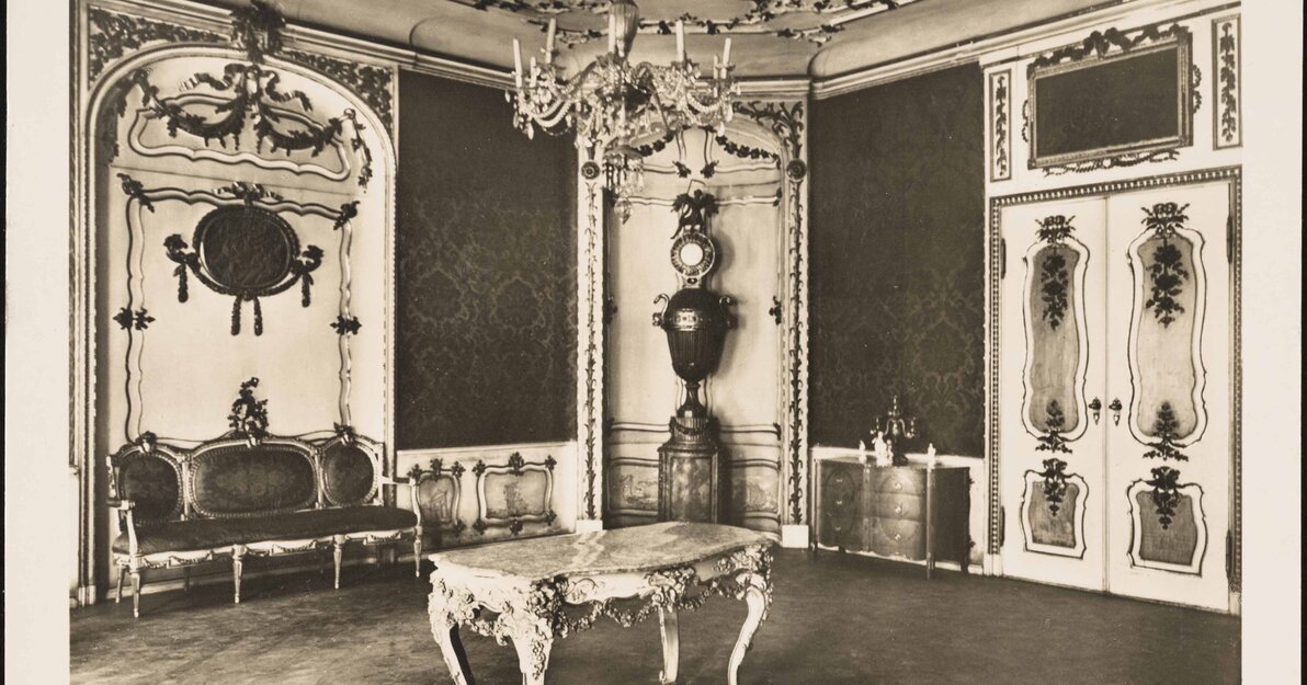 Salon w Domu Uphagena, pocz  XX wieku, mat  MG