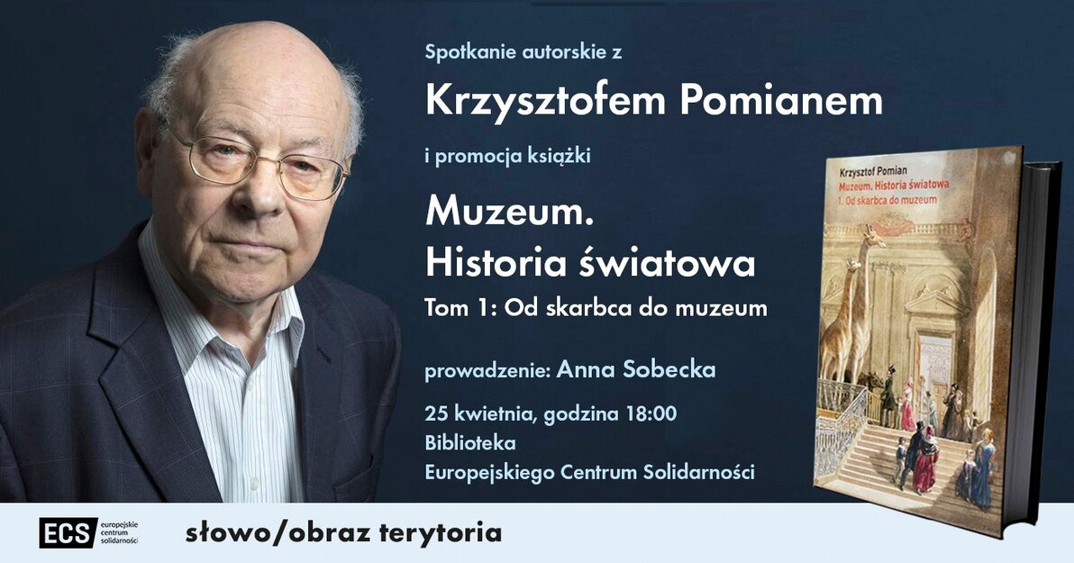 Krzysztof Pomian, spotkanie autorskie, mat  ECS