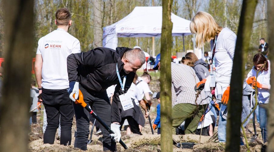 Tysiące dębów od KGHM w Międzynarodowym Dniu Ziemi