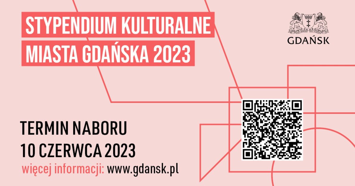 Drugi nabór w 2023 roku do Stypendium Kulturalnego Miasta Gdańska