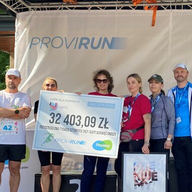 Podczas szóstej edycji Provi RUN zebrano kwotę 32 400 zł dla Fundacji Gajusz 