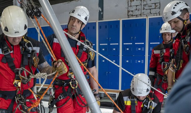 Nueva sala de formación para la sección de salvamento de altura en la Mina Rudna