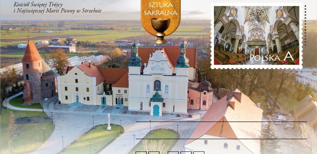 Poczta Polska: Średniowieczny zabytek Strzelna na kartce pocztowej