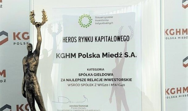 1st place of KGHM’s Investor Relations in the Heroes of the Capital Market 2023 contest