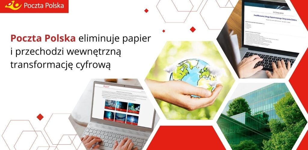 Poczta Polska eliminuje papier i przechodzi wewnętrzną transformację cyfrową 