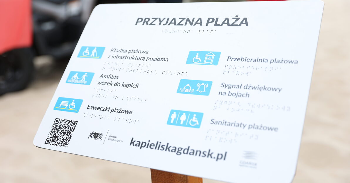 dostępna plaża w gdańskim Jelitkowie, fot. Dominik Paszliński/ www.gdansk.pl 