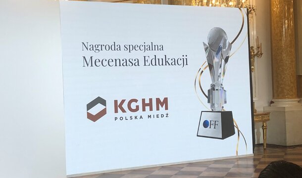 KGHM Polska Miedź S.A. z tytułem Mecenasa Edukacji 