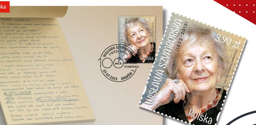 📯Wisława #Szymborska na nowym znaczku pocztowym🖊️. ✅Walor filatelistyczny wszedł do obiegu z okazji 100. rocznicy urodzin polskiej poetki i powstał we współpracy z Fundacją Wisławy Szymborskiej.