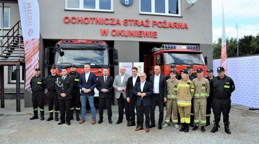 Bomberos Voluntarios de toda Polonia reciben apoyo de KGHM