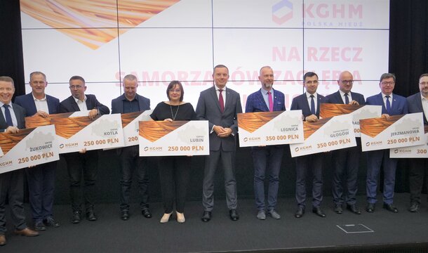 KGHM for local governments of the Copper Belt - communes and municipalities have received PLN 3.5 million from the copper industry leader