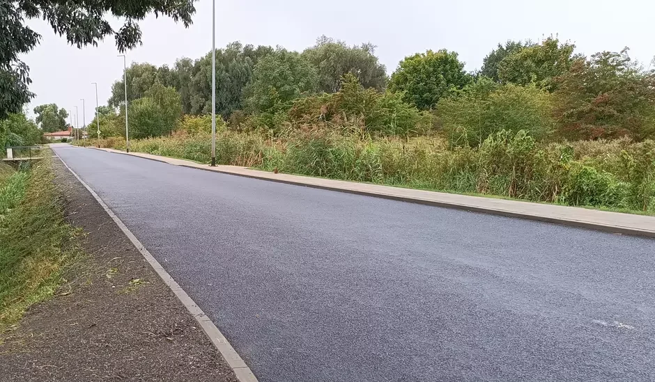 Nowa nawierzchnia asfaltowa ulicy Na Szańcach  Fot GZDiZ