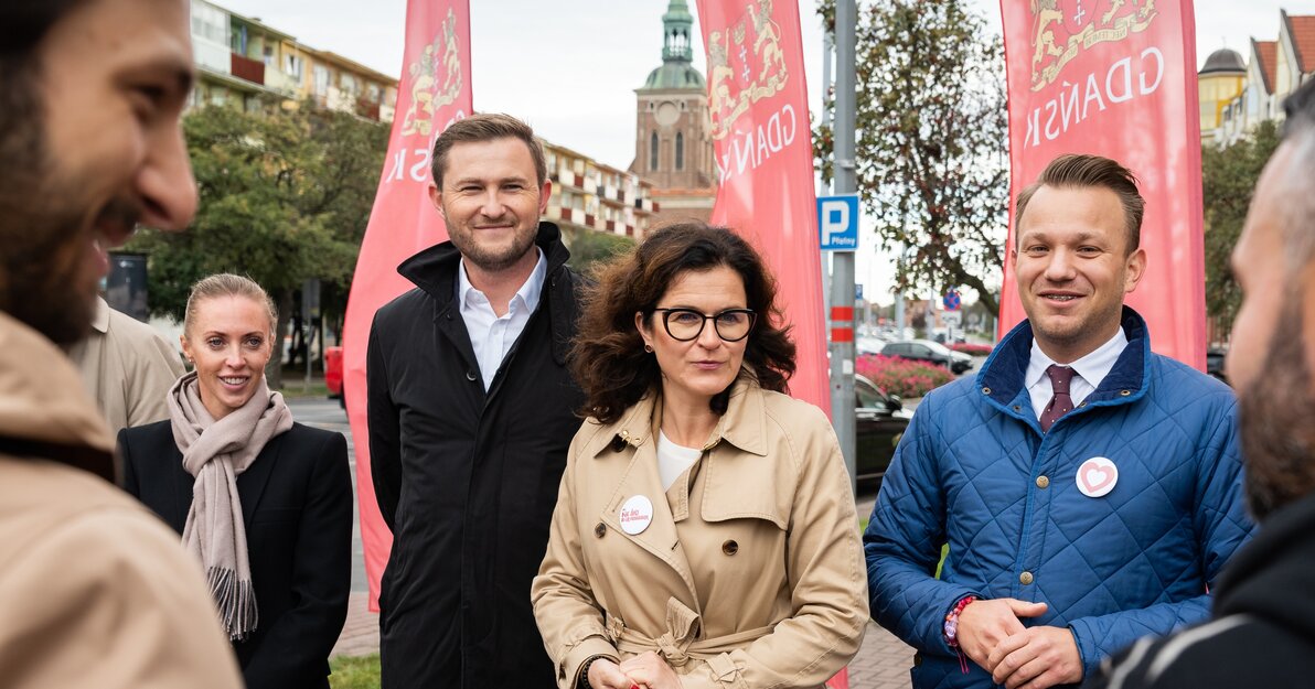 Konferencja prasowa - Długie Ogrody, Elbląska