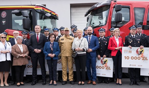 365 unidades de Bomberos Voluntarios (OSP) de toda Polonia cuentan con el apoyo de la Fundación KGHM Polska Miedź