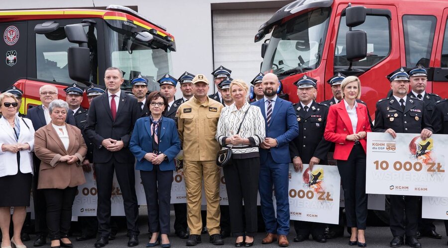 365 unidades de Bomberos Voluntarios (OSP) de toda Polonia cuentan con el apoyo de la Fundación KGHM Polska Miedź