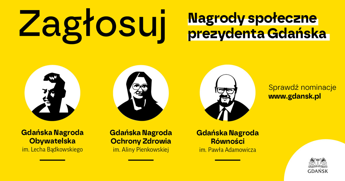 Trwa głosowanie na kandydatów do nagród społecznych prezydenta Gdańska, mat  UMG (3)