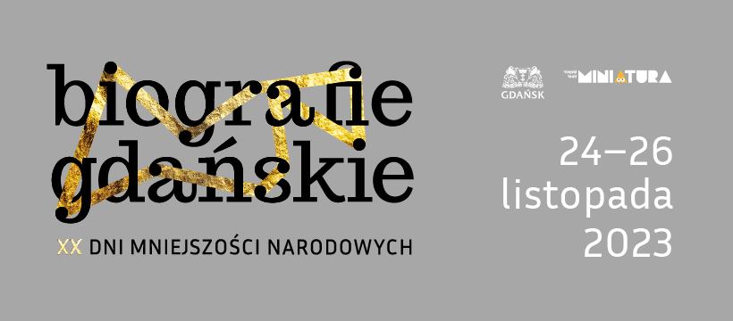 Biografie gdańskie, grafika, mat  Teatr Miniatura