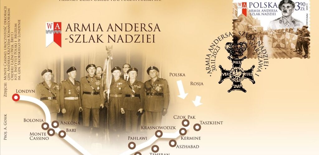 Poczta Polska zaprezentowała kolejną edycję emisji „Armia Andersa – Szlak Nadziei”
