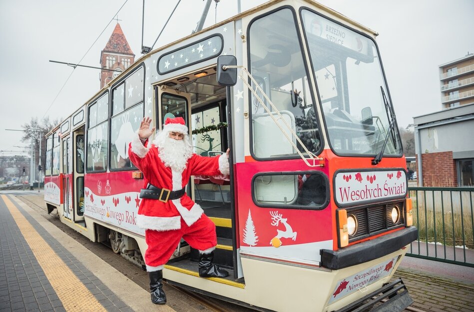 Mikołajowy Tramwaj GAiT z 2022 roku, fot. Dominik Paszliński / gdansk.pl