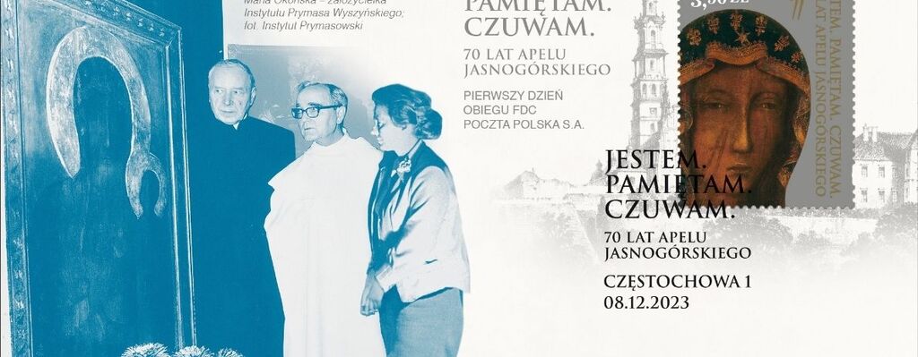70-lecie Apelu Jasnogórskiego na znaczku pocztowym