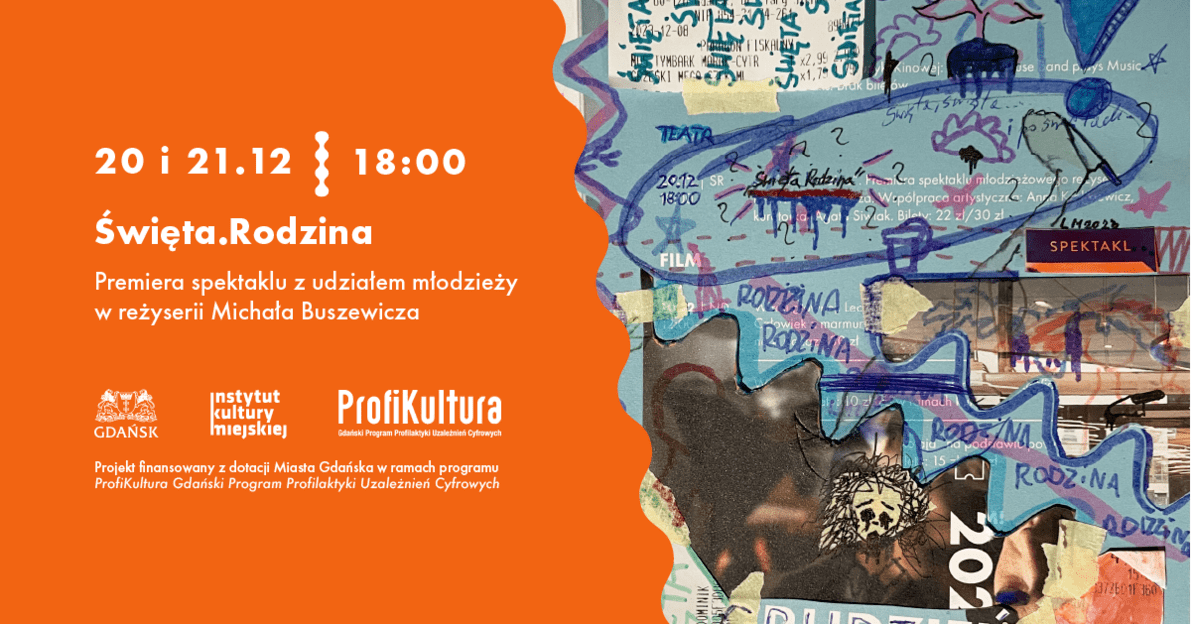 Święta  Rodzina, grafika promująca spektakl