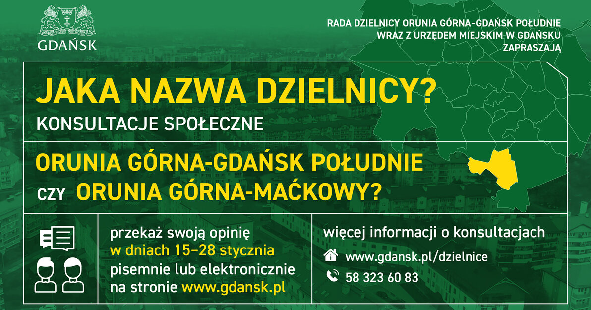 Grafika informująca o konsultacjach