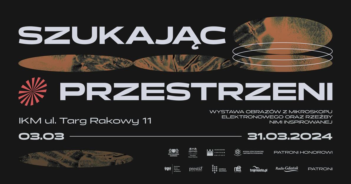 Szukając przestrzeni, grafika wydarzenia, mat  organizatora