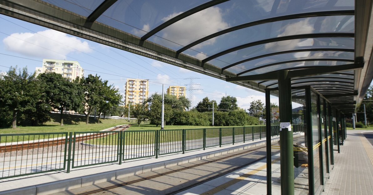 Przystanek tramwajowy w Gdańsku