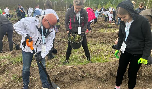 Wolontariusze KGHM posadzili kolejny las