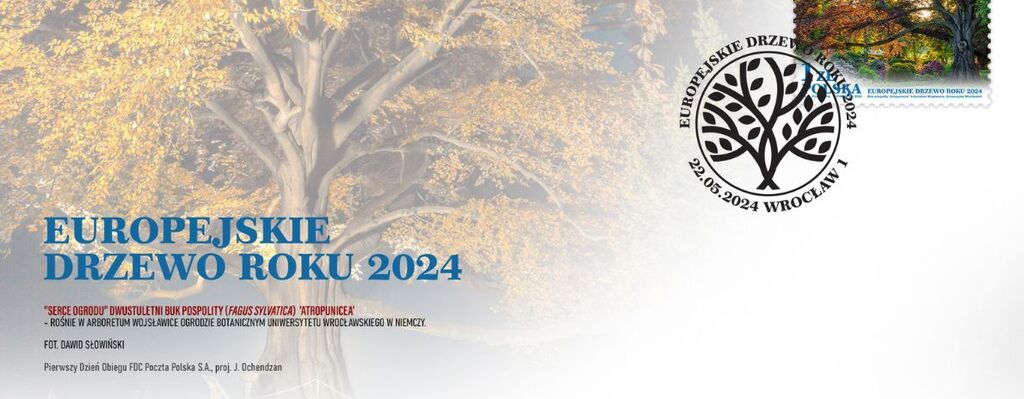 Zielona inicjatywa Poczty Polskiej. Europejskie Drzewo Roku na znaczku pocztowym
