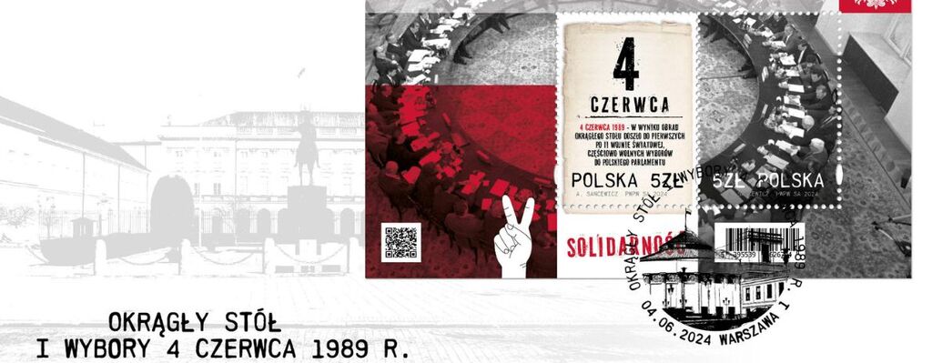 Poczta Polska: Rocznica Okrągłego Stołu uhonorowana znaczkami pocztowymi