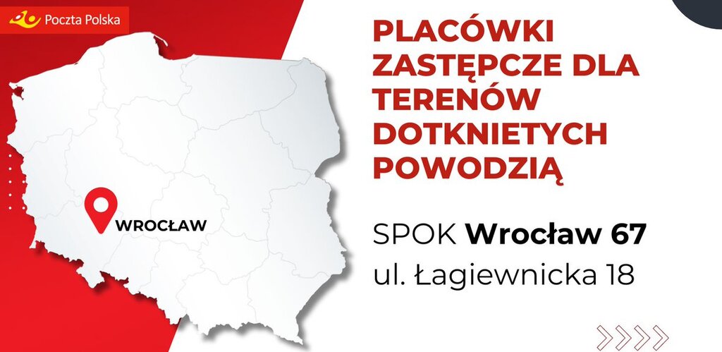 ⚠️Od 17 września uruchamiamy zastępcze, stacjonarne punkty pocztowe dla mieszkańców terenów dotkniętych lub zagrożonych powodzią. Spółka, jak w przypadku wszystkich klęsk żywiołowych i zdarzeń nadzwyczajnych, oferuje także swoje...