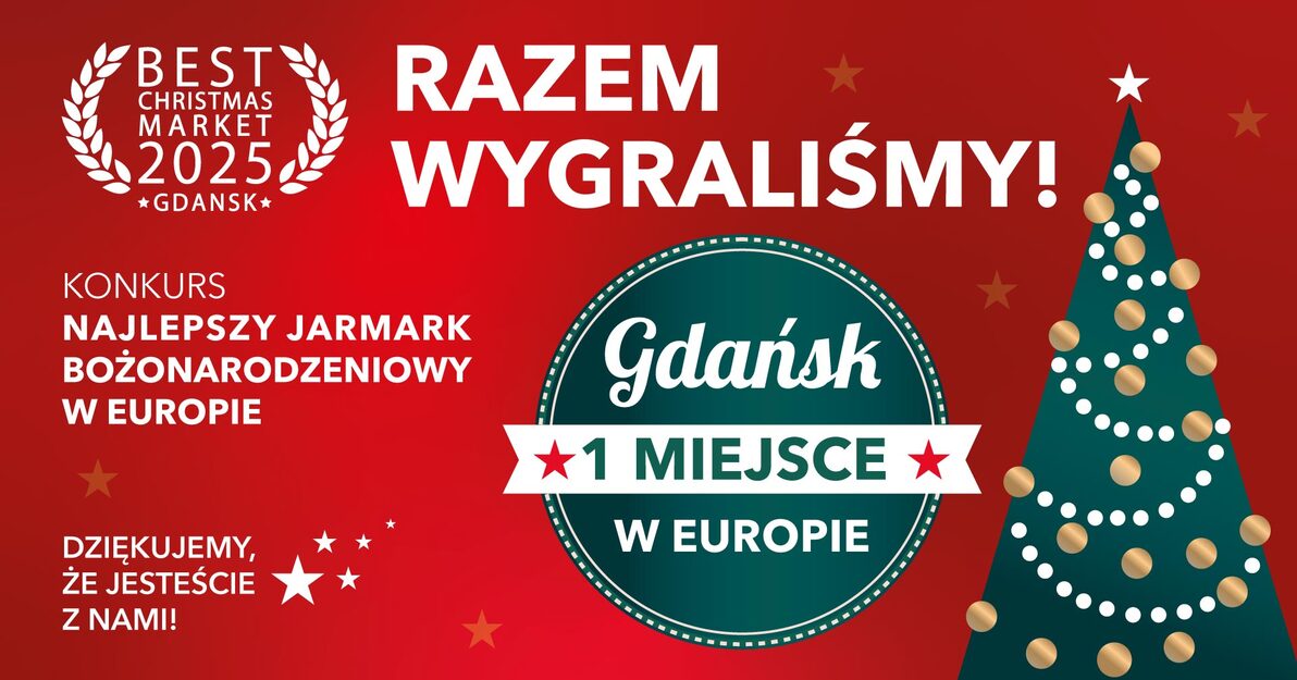 Grafika - Jarmark Bożonarodzeniowy na 1 miejscu Best Chrisytmas Market 2025