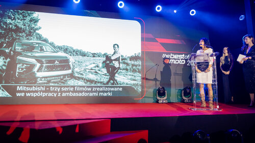 Wyróżnienie w konkursie "The Best of Moto" dla serii filmów z ambasadorami marki Mitsubishi Motors