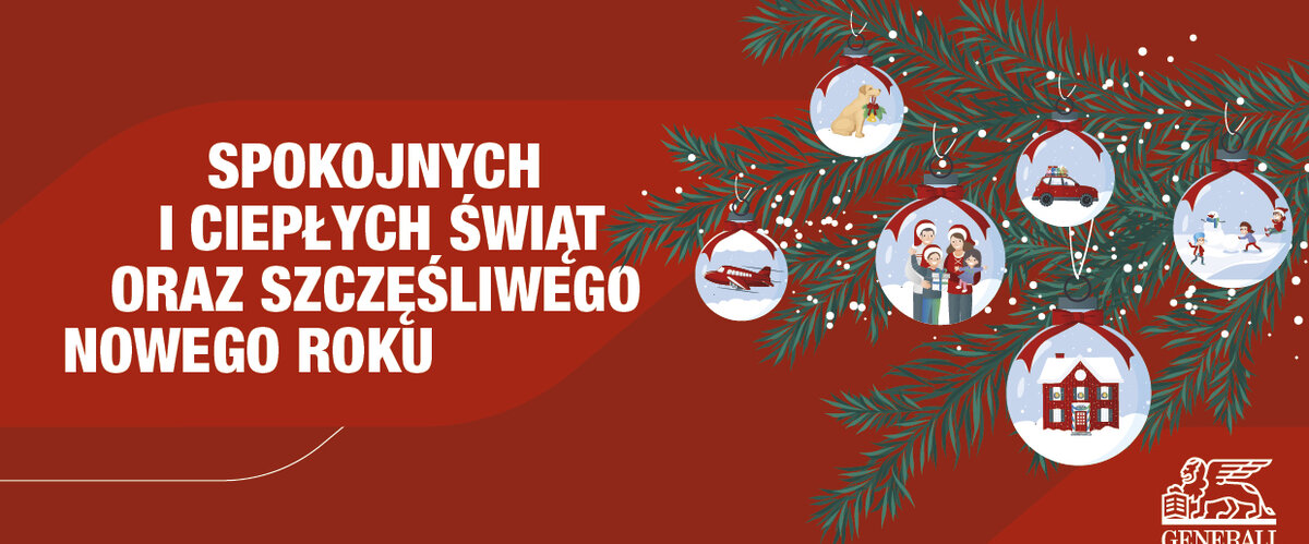 Spokojnych i ciepłych Świąt oraz szczęśliwego Nowego Roku!
