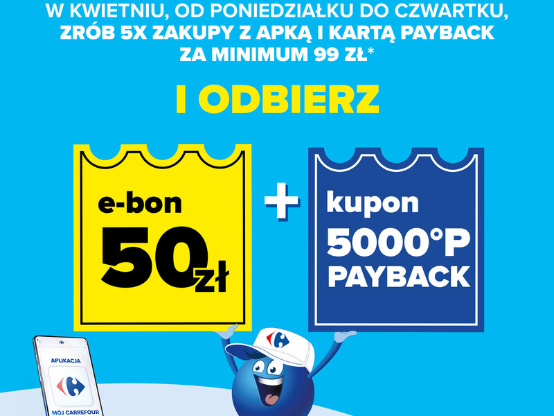 Tańsze zakupy na Wielkanoc - wystartowała przedświąteczna akcja Carrefour i PAYBACK 